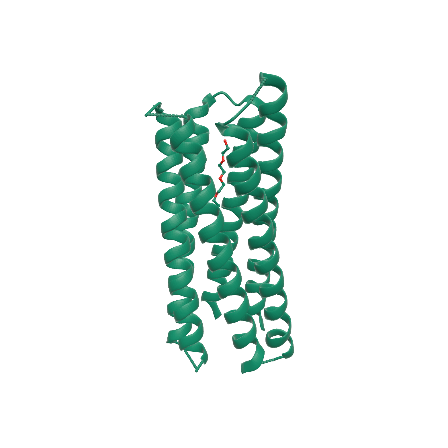 Example protein structure rendered from PDB entry 9R1O using Molfig with the Mol* representation